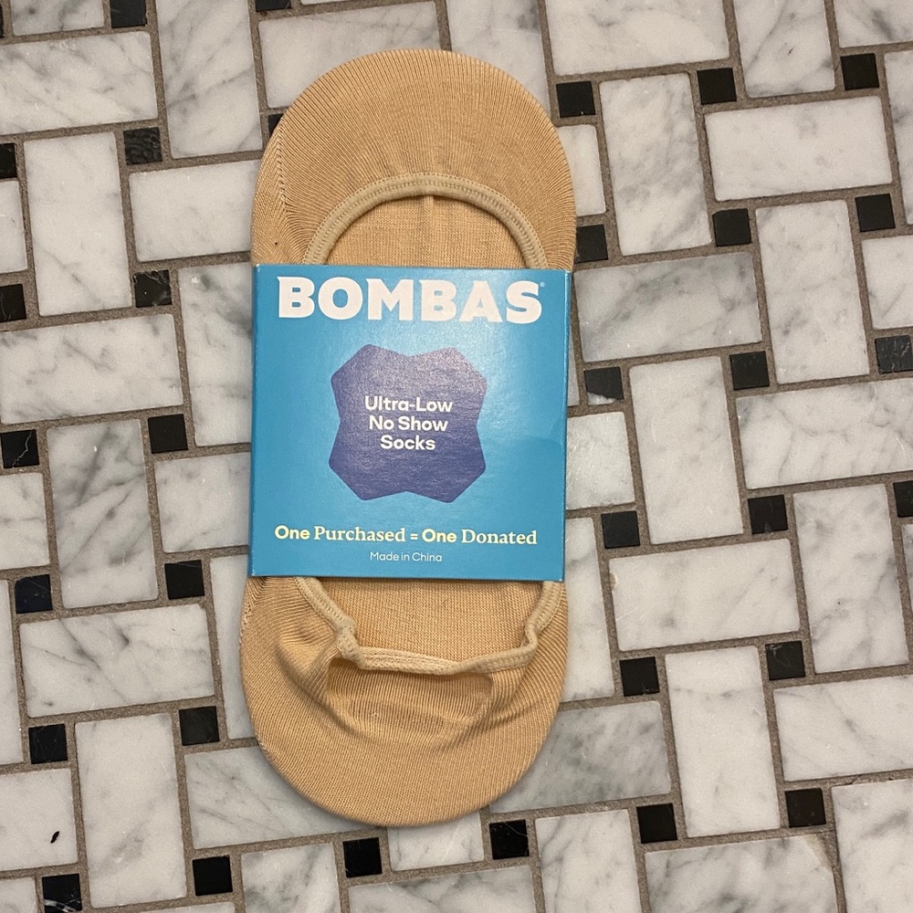 Bombas Beige Ultra-Low No-Show Socks